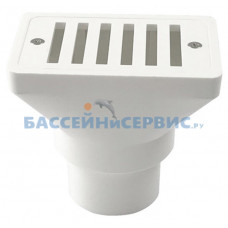 Выпуск из переливного лотка Emaux EM2819E (Opus), Ф1-1/2", (плитка), артикул 88110112 / 91600804